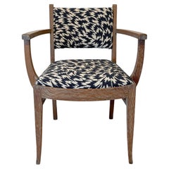 Art Deco Armchair by De Coene Frères, Limed Oak, Belgium circa 1935 Art Deco Armchair by De Coene Frères, Limed Oak, Belgium circa 1935