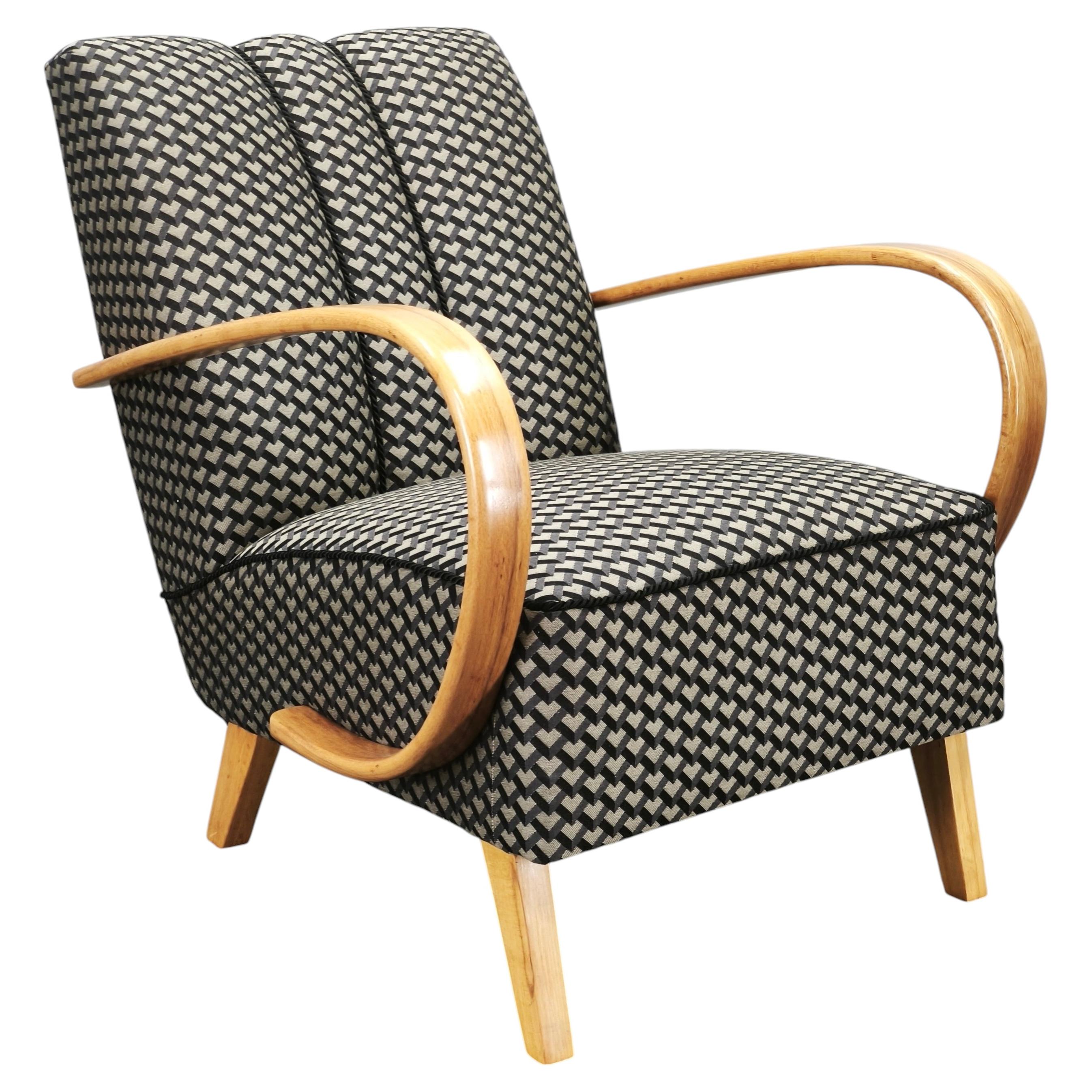 Fauteuil Art déco de Jindrich Halabala, Tchécoslovaquie, années 1940