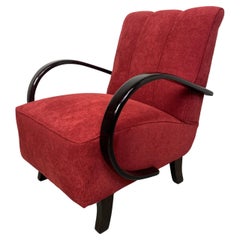 Vintage Art deco armchair by Jindřich Halabala 