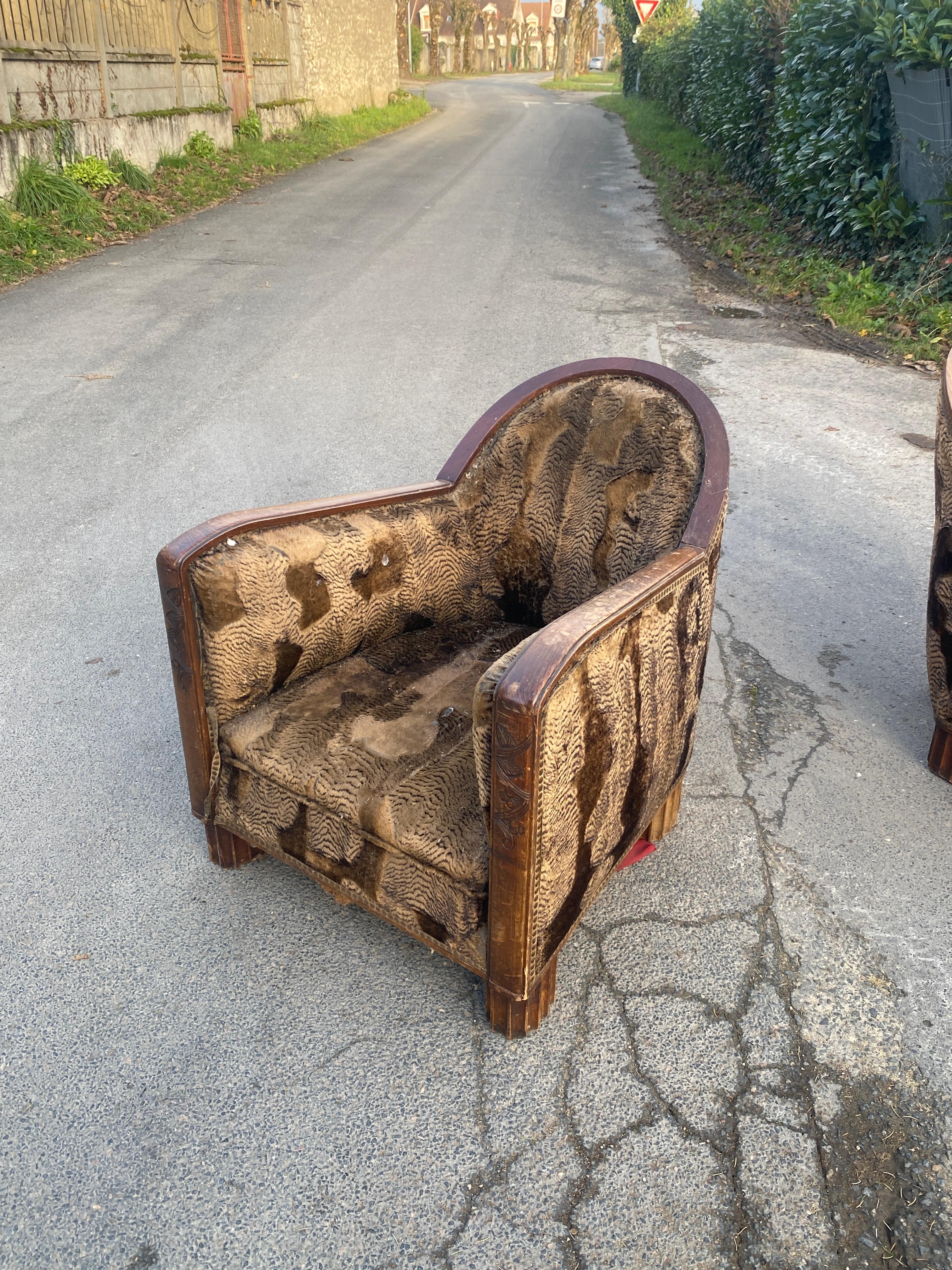 Sillón Art Déco, circa 1930 en venta 8