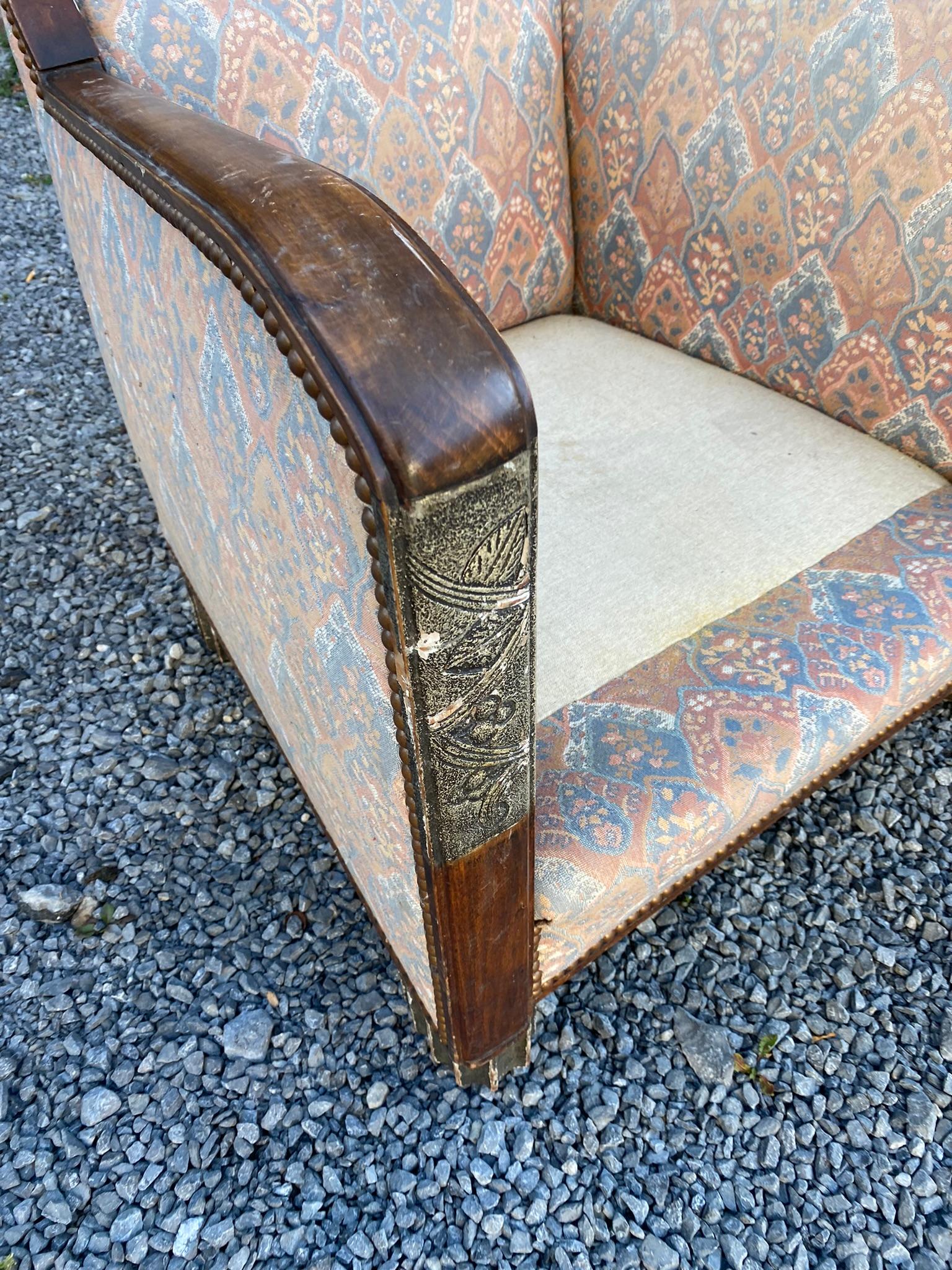 Sillón Art Déco, circa 1930 Madera en venta