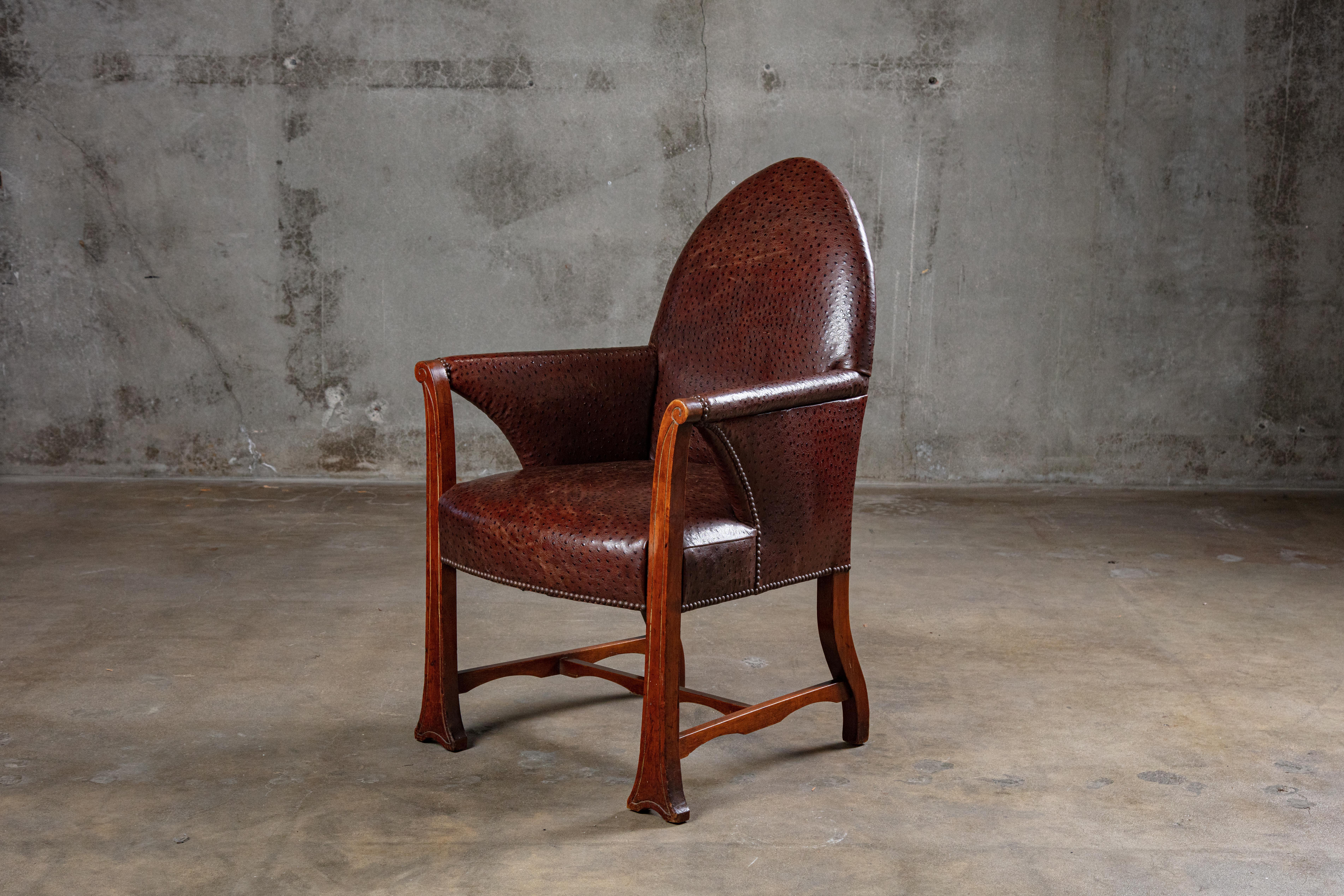 Early 20th Century Art Deco Armchair For Sale