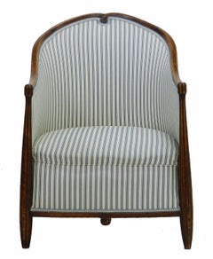 Art Deco Armchair French Bergere Chair, circa 1930 manner of Maurice Dufrene