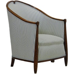 Vintage Art Deco Armchair French Bergere Chair, circa 1930 manner of Maurice Dufrene