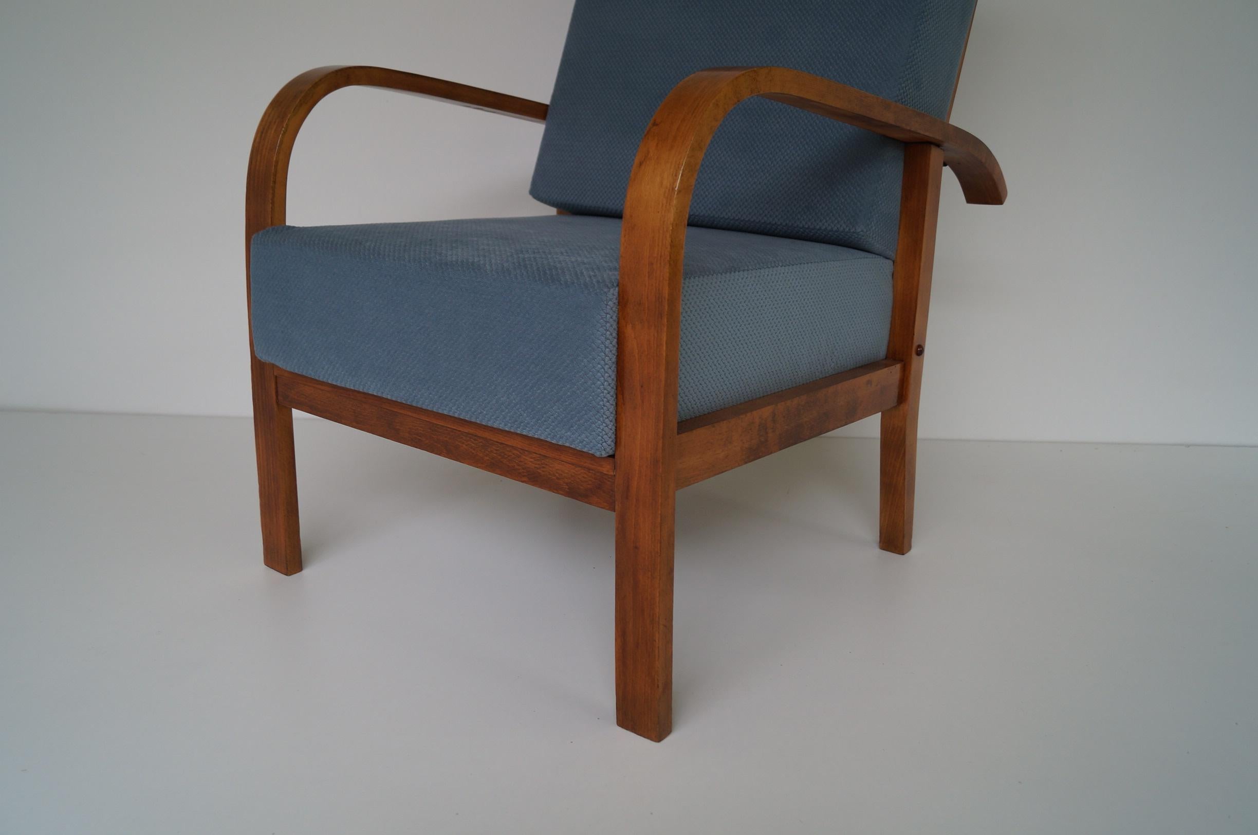 Czech Art Deco Armchair . For Sale