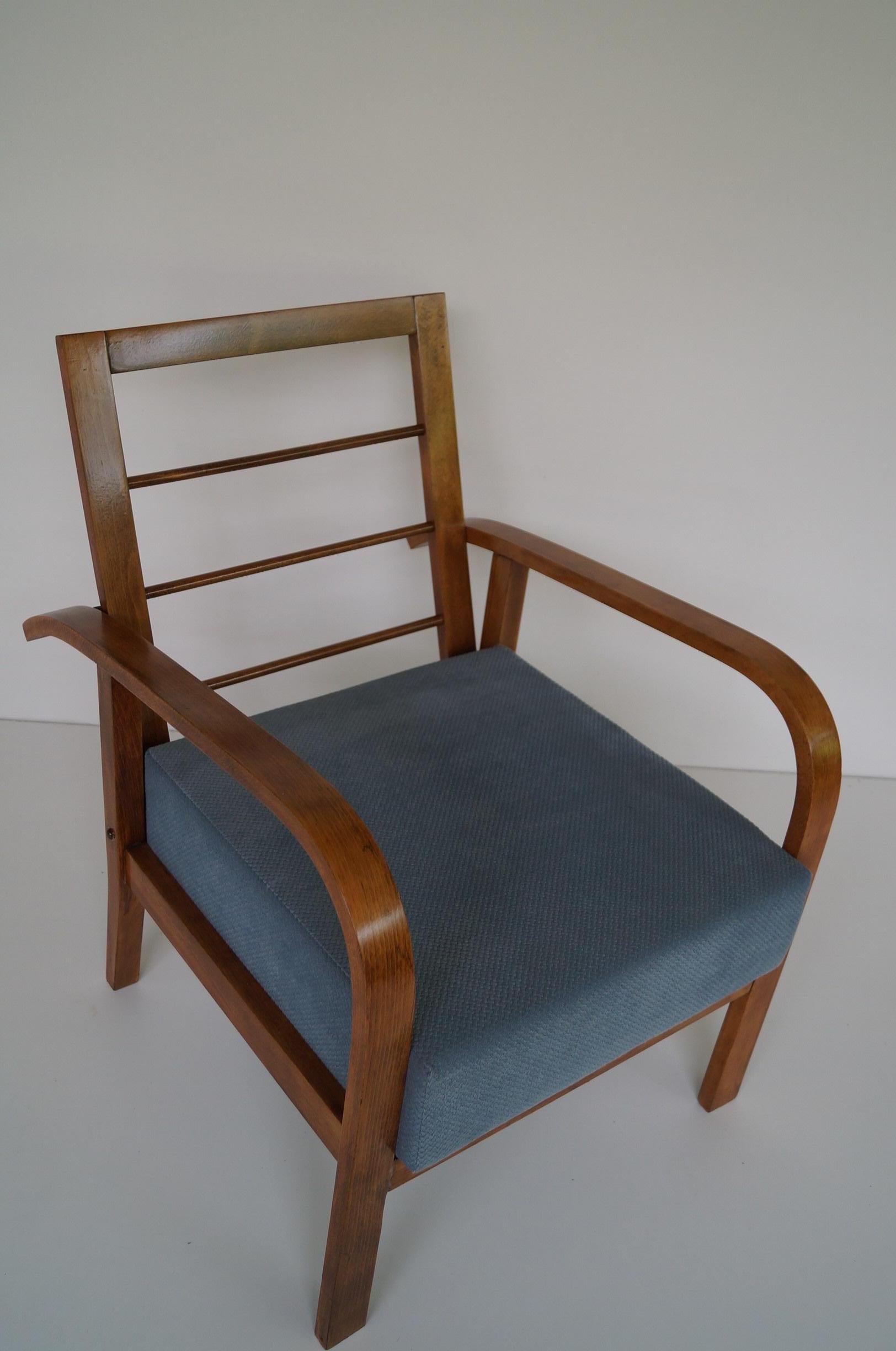 Mid-20th Century Art Deco Armchair . For Sale