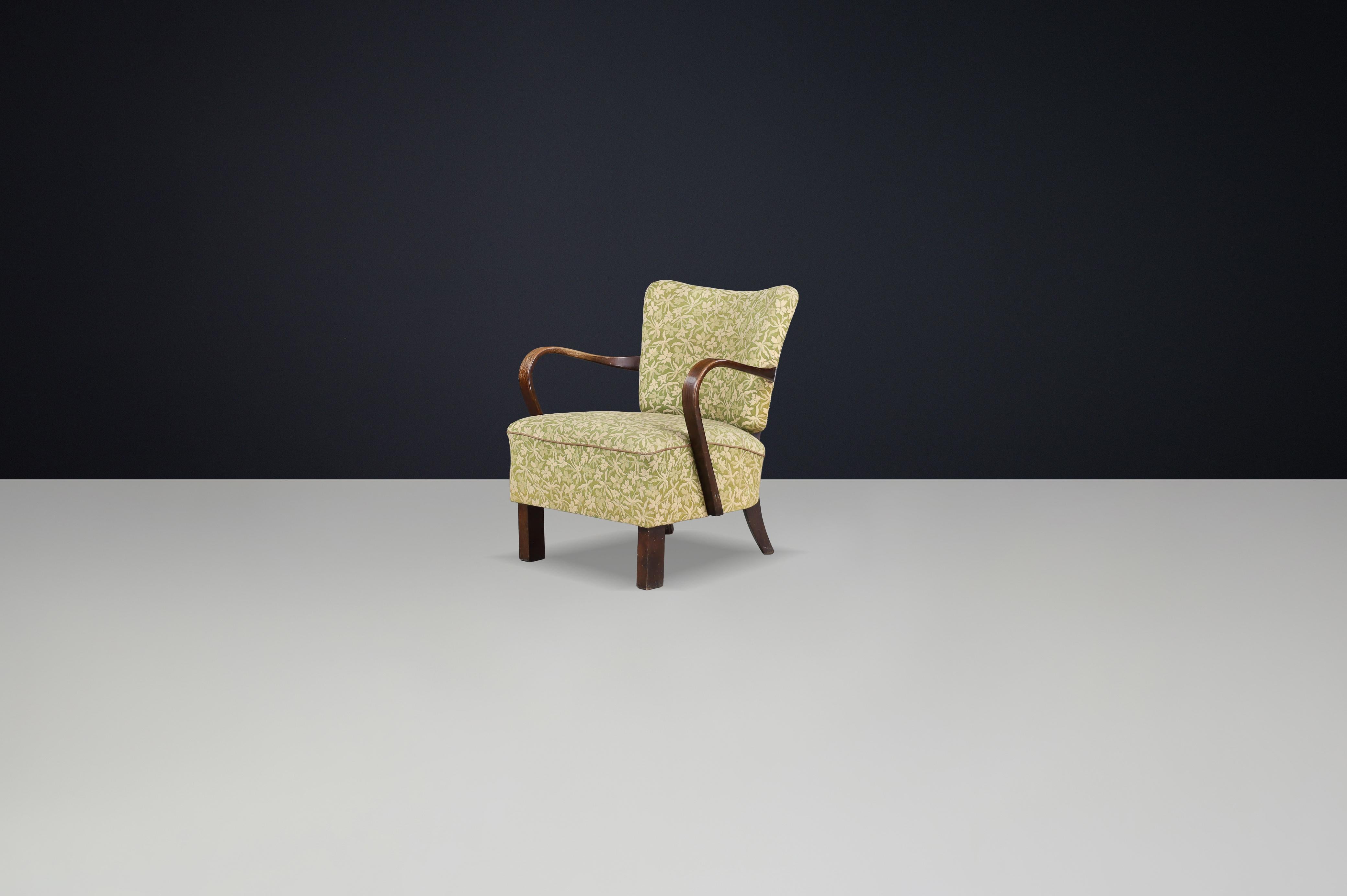 Sillón Art Déco H-237 de Jindřich Halabala - Tapicería original, años 30 CZ siglo XX en venta