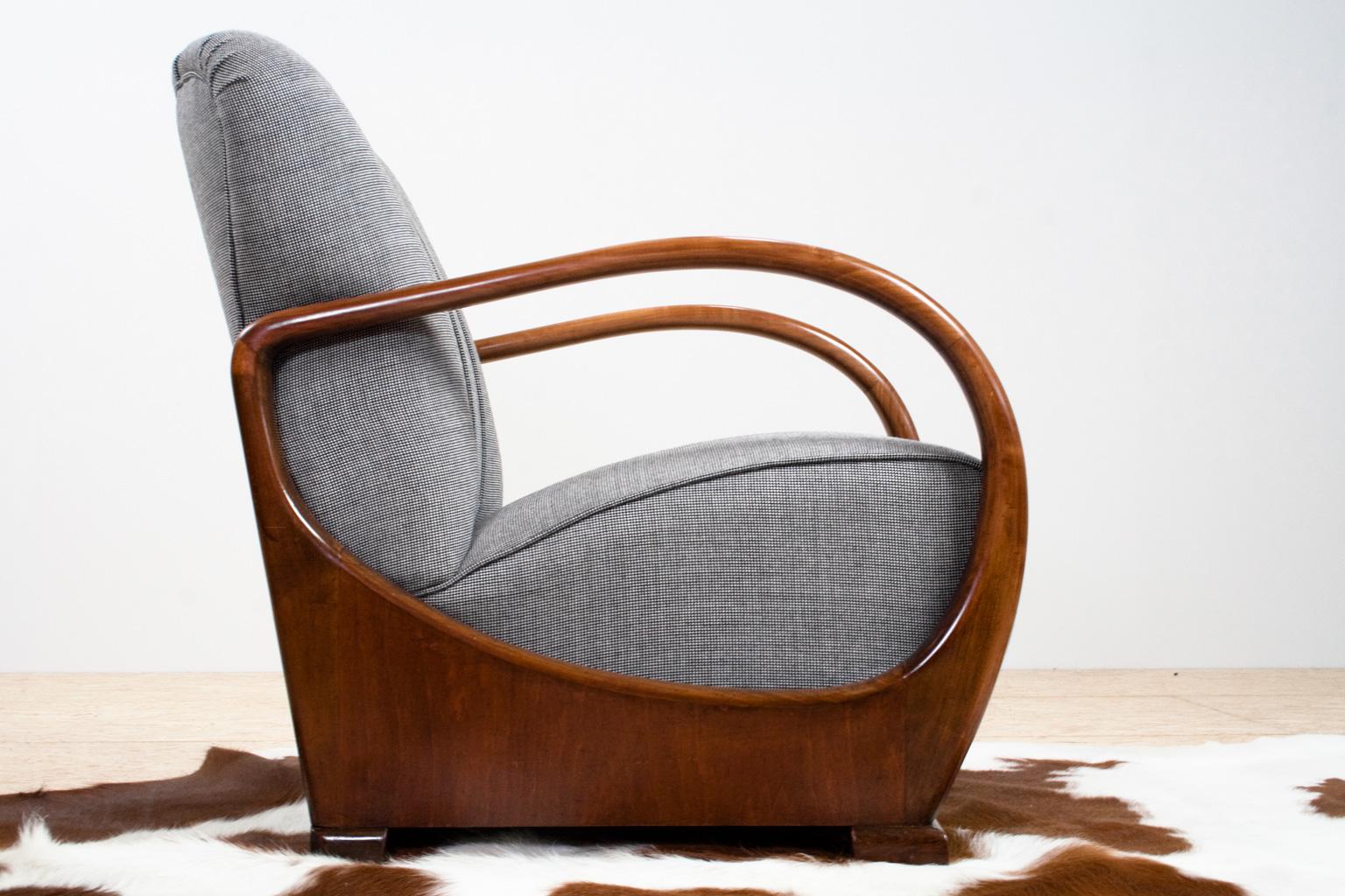 art deco upholstered chair
