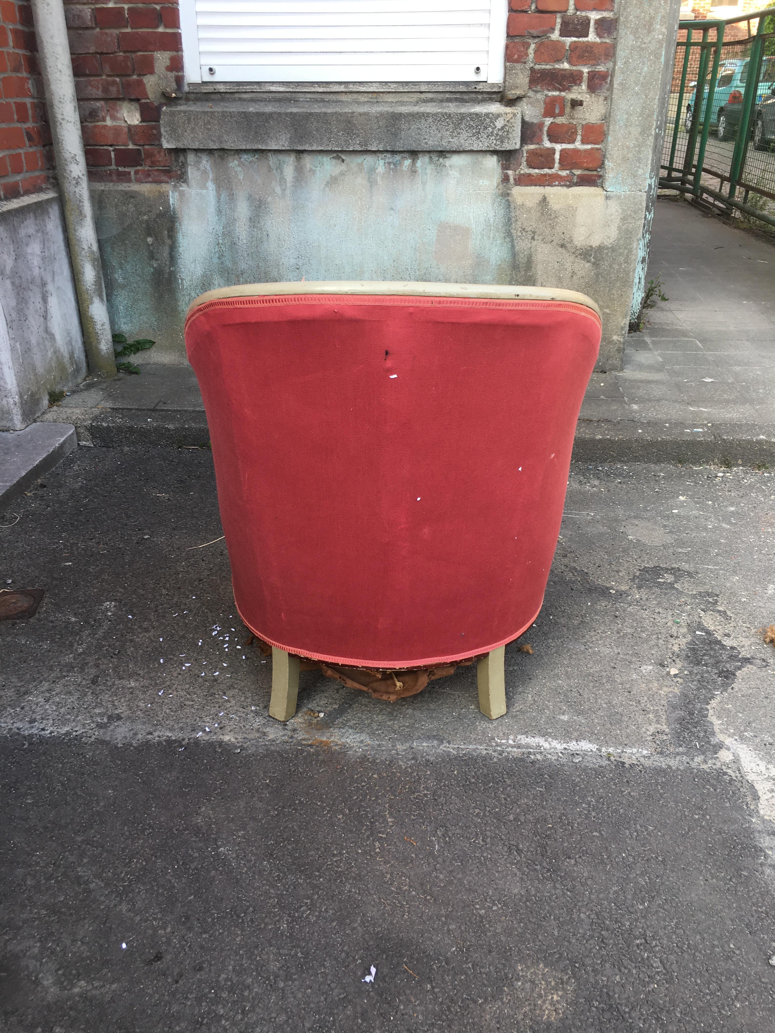 Art Deco Armchair, in Wood Painted, circa 1925 For Sale 2
