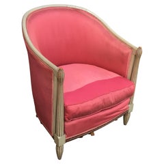 Art Deco Armchair, in Wood Painted, circa 1925