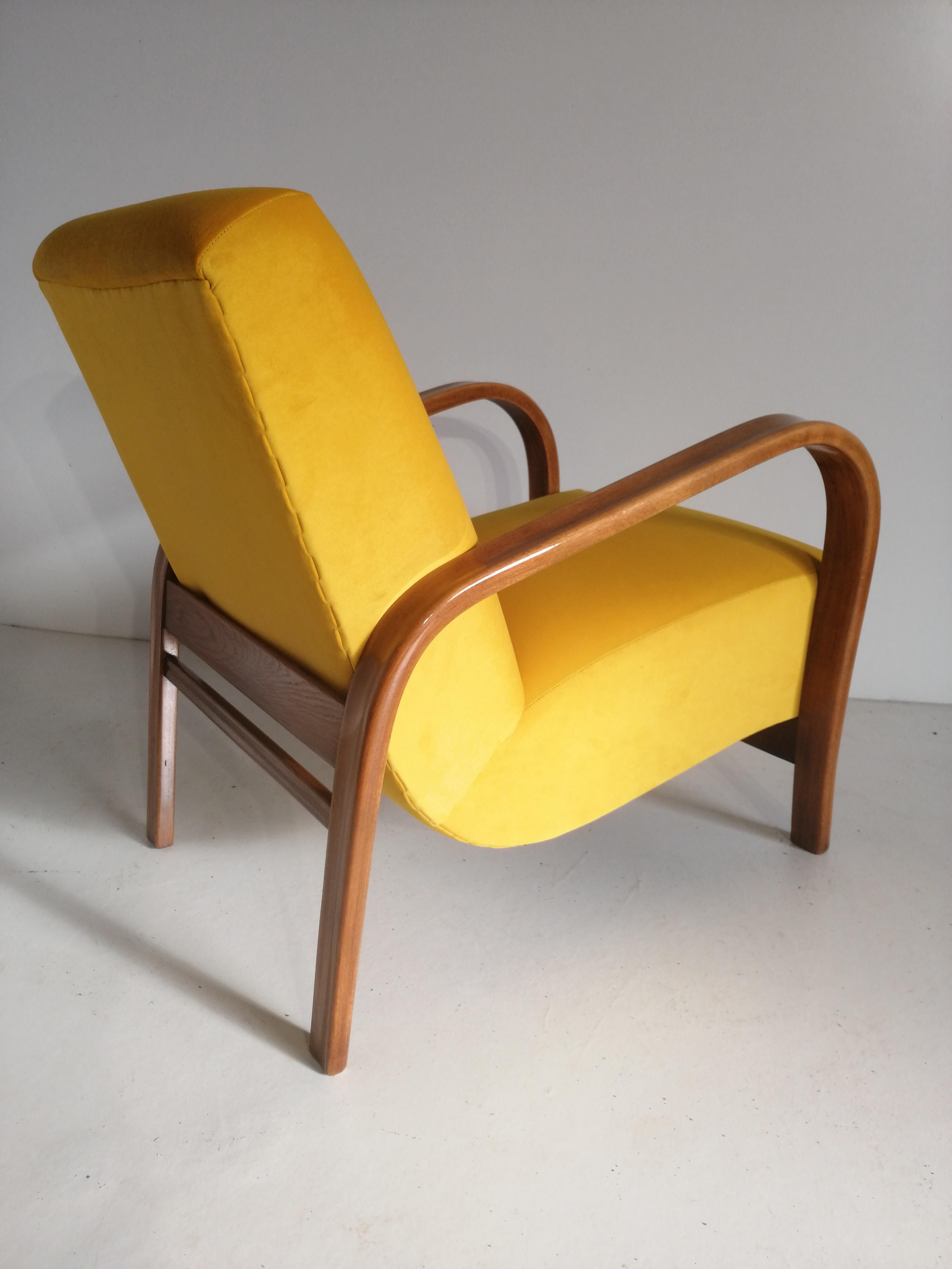 Art Deco Armchair J.Halabala HF-11 For Sale 1