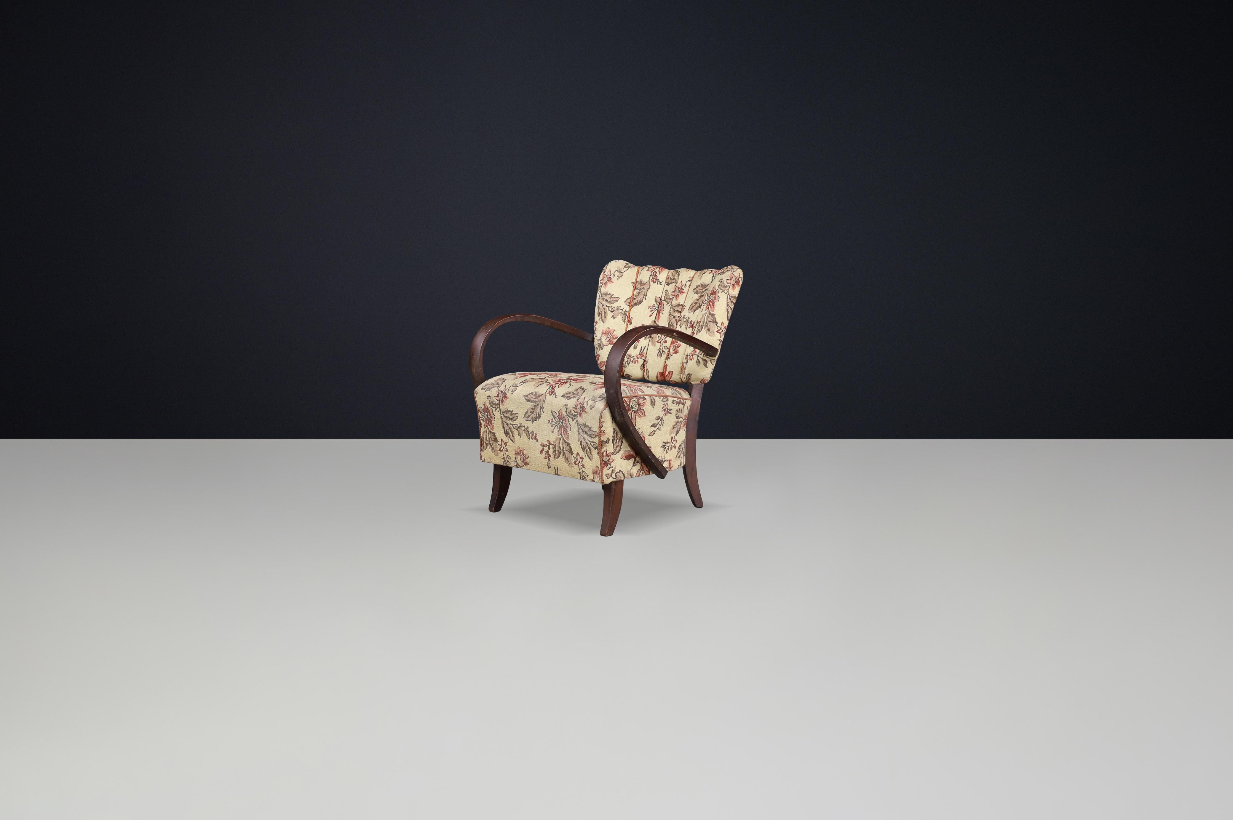 Sillón Art Déco Modelo H-237 de Jindřich Halabala - Modernismo checo de los años 30 Checo en venta