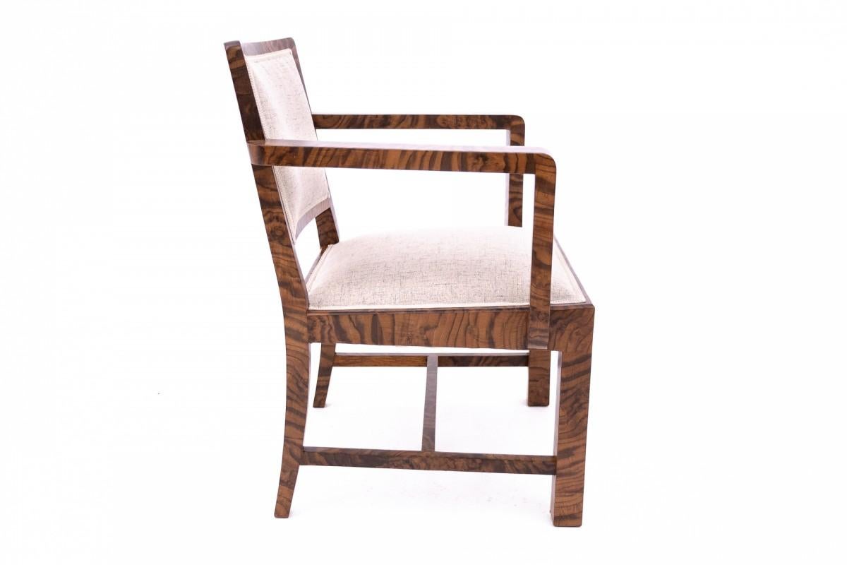 Fauteuil Art déco, Pologne, années 1940 en vente 5