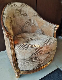 Art Deco Armchair, Style Paul Follot, Sue et Mare, France, 1920