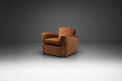 Art Deco Armchair with Wood Detailing, Europe first half of the 20th Century
