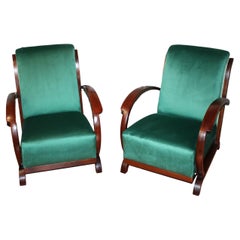 Art Deco Armchairs, A Set Of 2