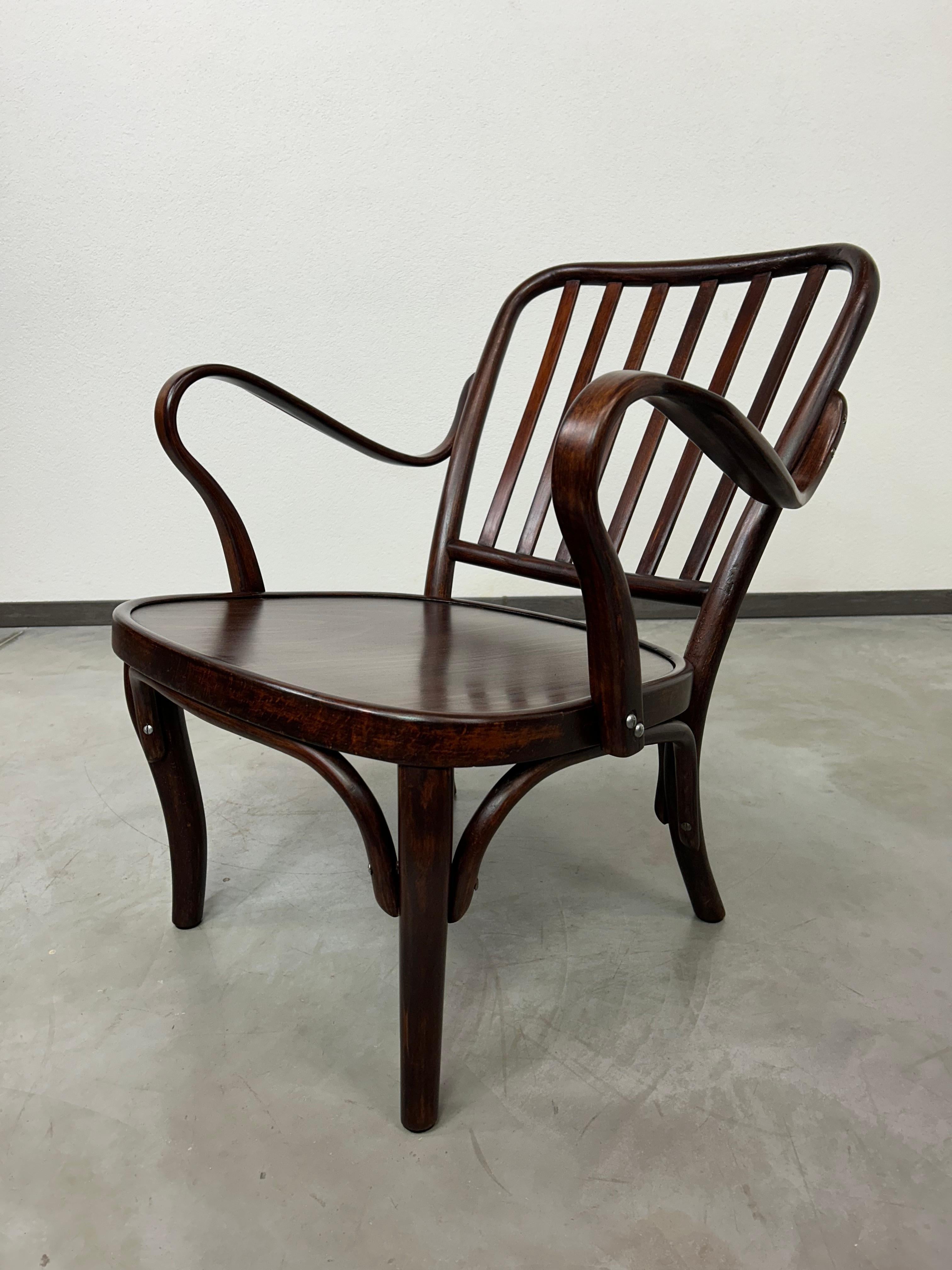 Poltrone Art déco A752F di Josef Frank per Thonet-Mundus In condizioni ottime in vendita a Banská Štiavnica, SK