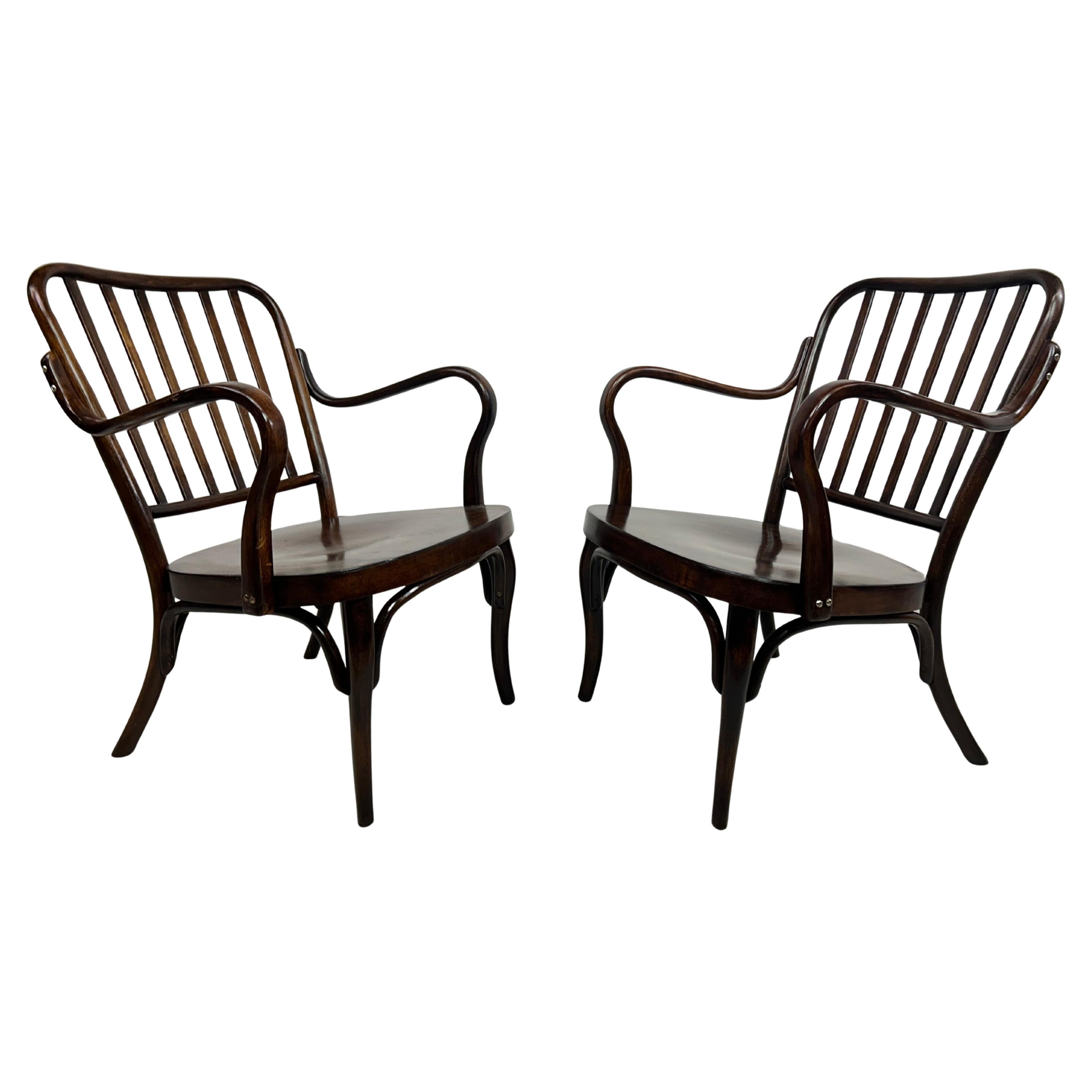 Sillones art déco A752F de Jozef Frank para Thonet