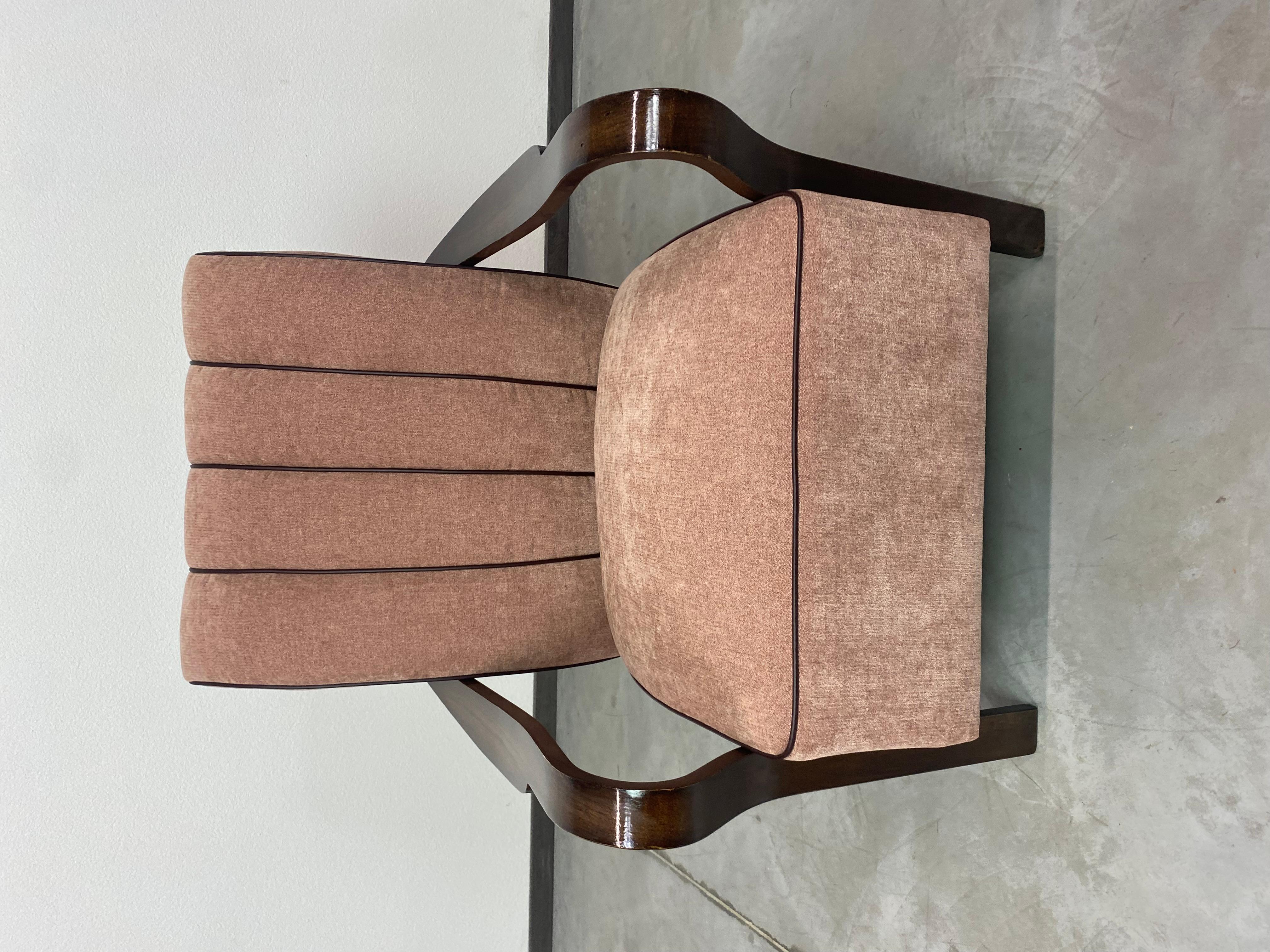 Mid-20th Century Art deco armchairs by Jidřich Halabala for UP Závody Brno For Sale