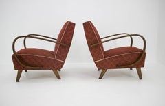 Art Deco Armchairs by Jindrich Halabala, Set of Two, 1940s