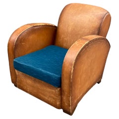Sillones Art Decó revestidos de cuero, hacia 1930