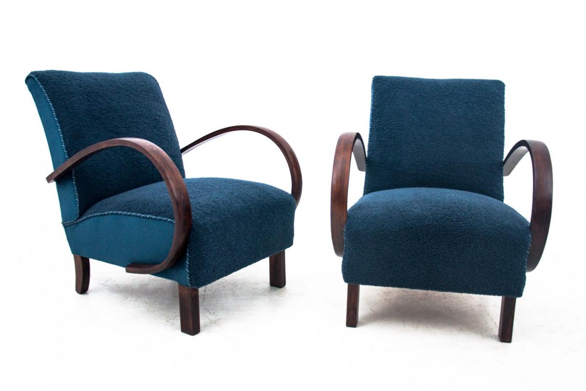 Art Deco armchairs, Czechoslovakia, 1930s. Designed by J. Halabala.  For Sale 10