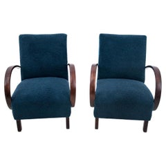 Vintage Art Deco armchairs, Czechoslovakia, 1930s. Designed by J. Halabala. 