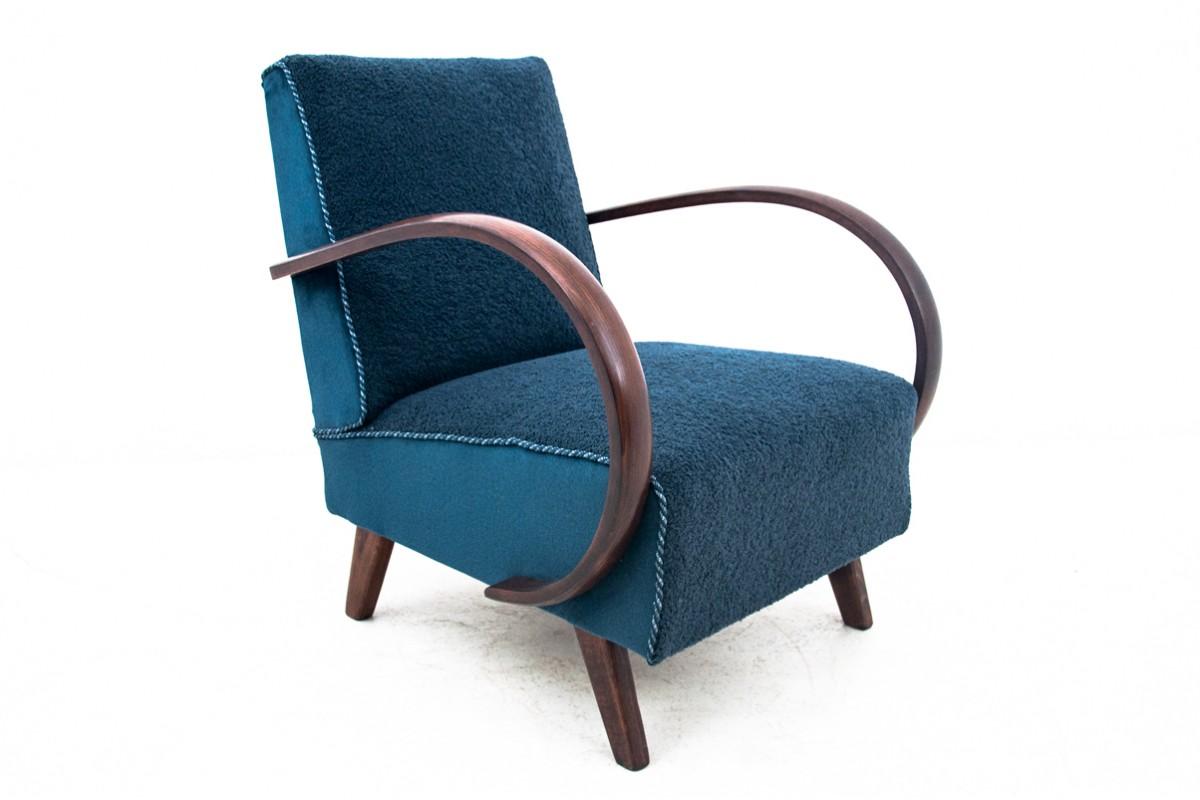 Art Deco armchairs, designed by J. Halabala, 1930s, Czechoslovakia.  For Sale 3