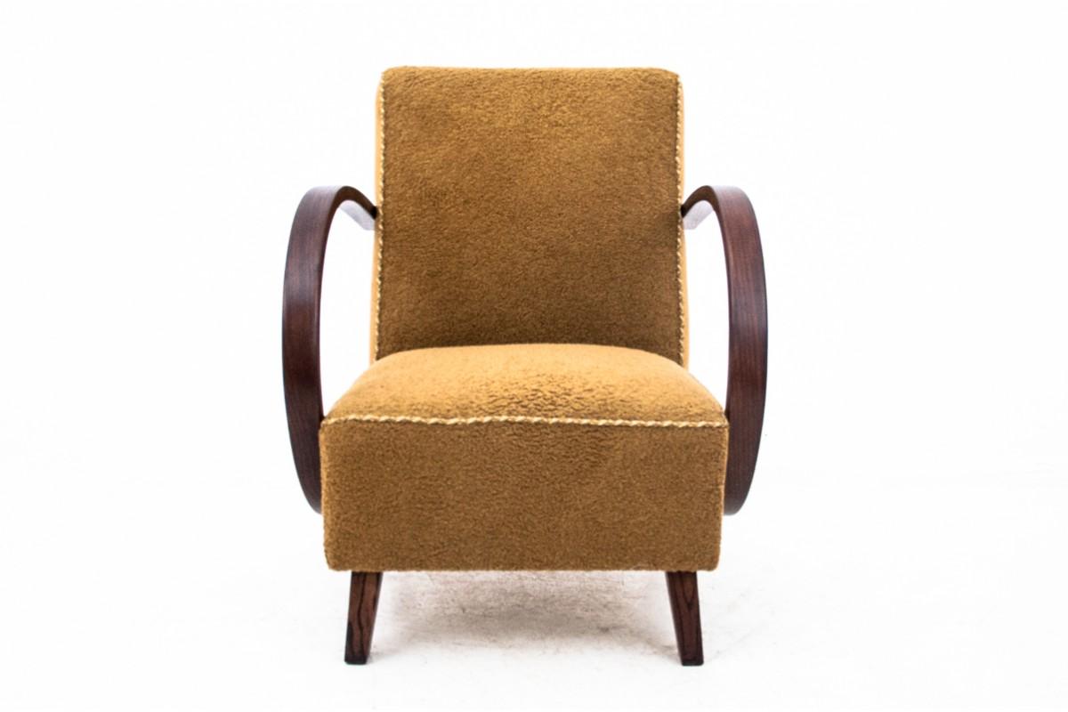 Fauteuils Art déco, conçus par J. Halabala, République tchèque, années 1930 Bon état - En vente à Chorzów, PL
