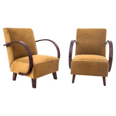 Fauteuils Art déco, conçus par J. Halabala, République tchèque, années 1930