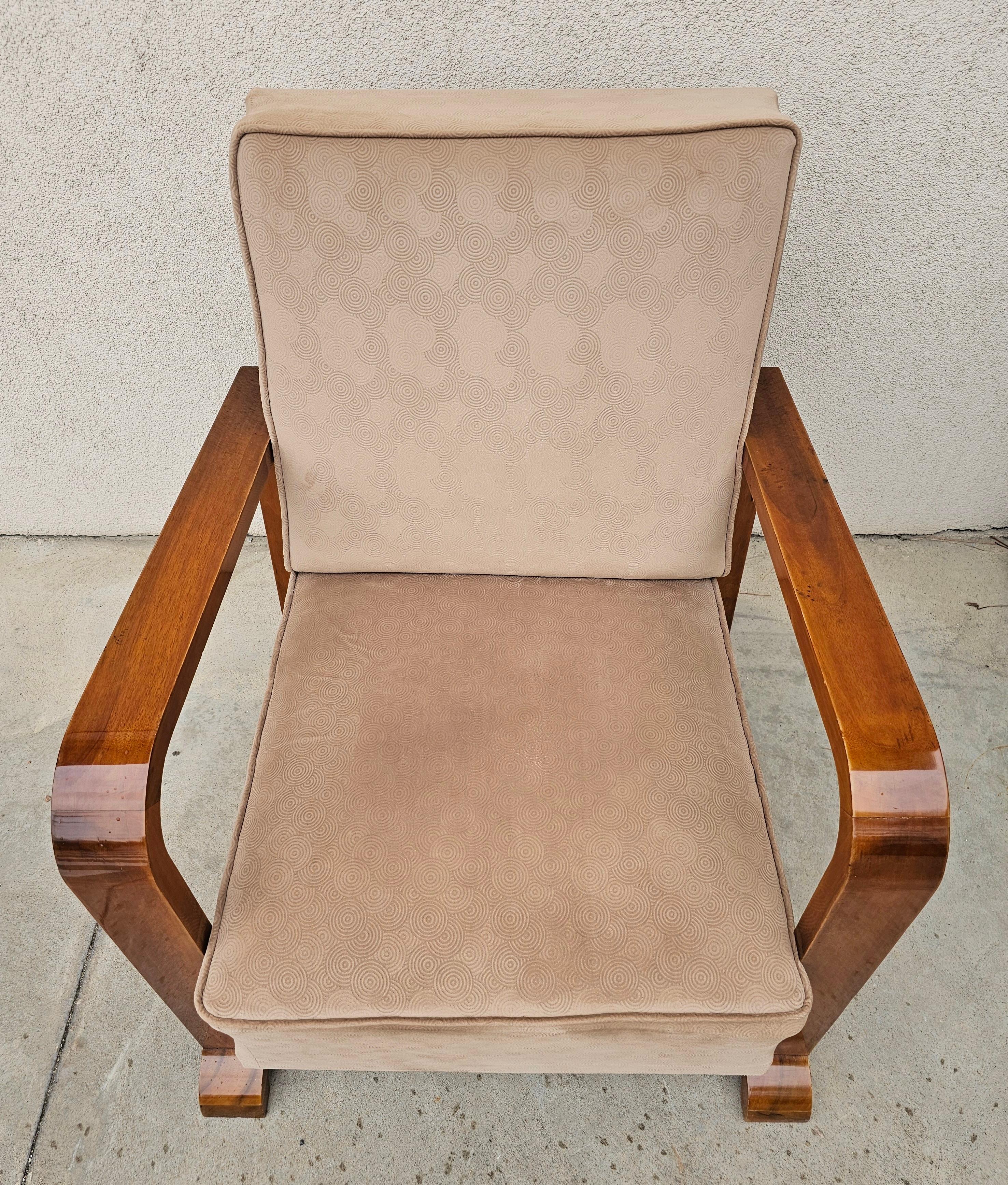 Art Deco Armchairs done in solid walnut, Austria 1920s For Sale 5