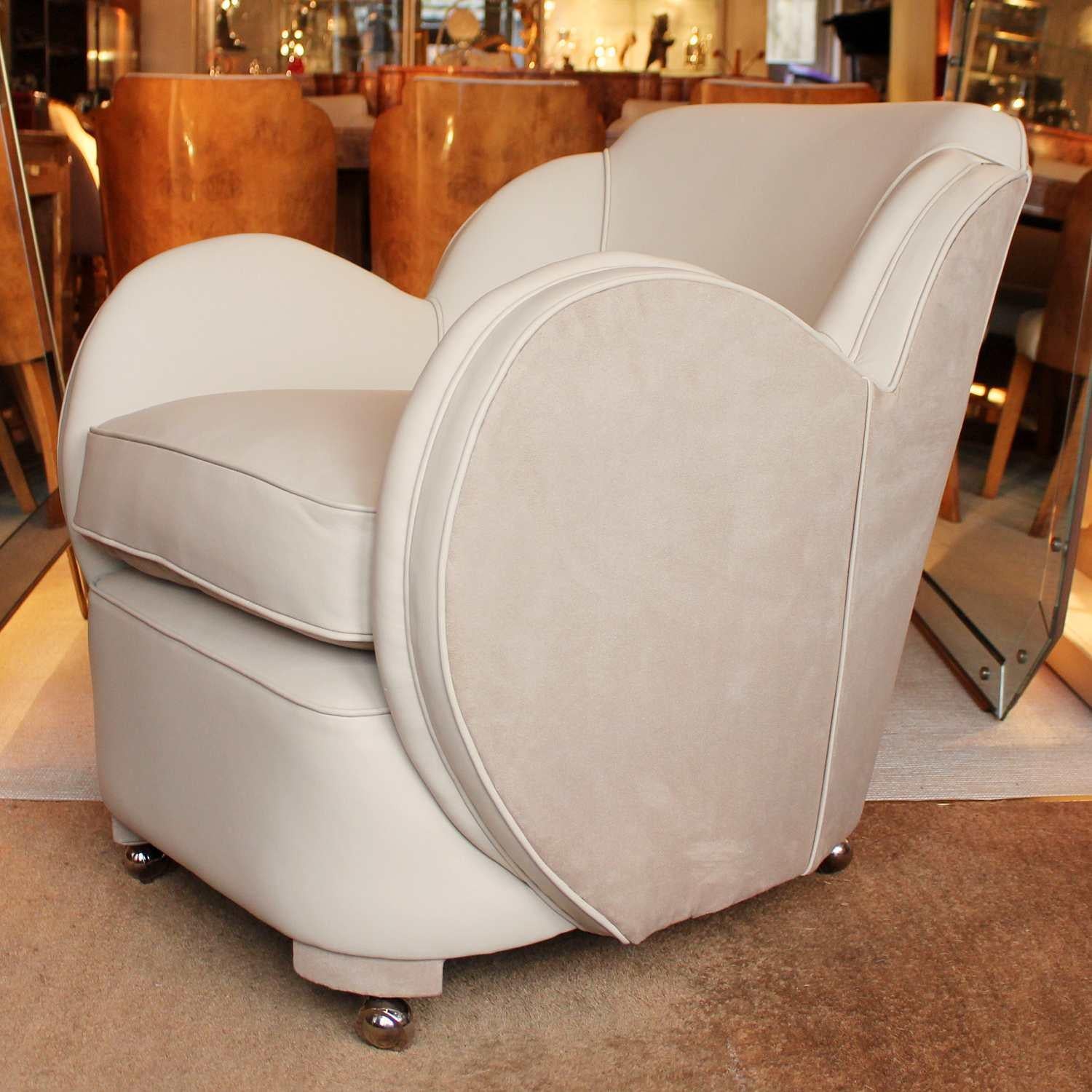 English Art Deco Armchairs