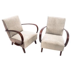 Art Deco armchairs H-227, Czechoslovakia, 1930s. Project by J. Halabala.