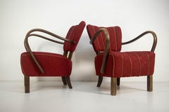 Art Deco Armchairs H-237 by Halabala, Set of 2