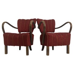 Sillones Art Decó H-237 de Halabala, set de 2