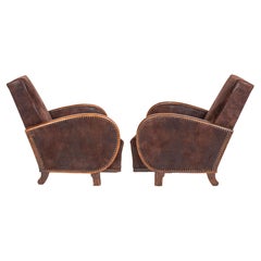 Art Deco Armchairs in Pair, Ca. 1930