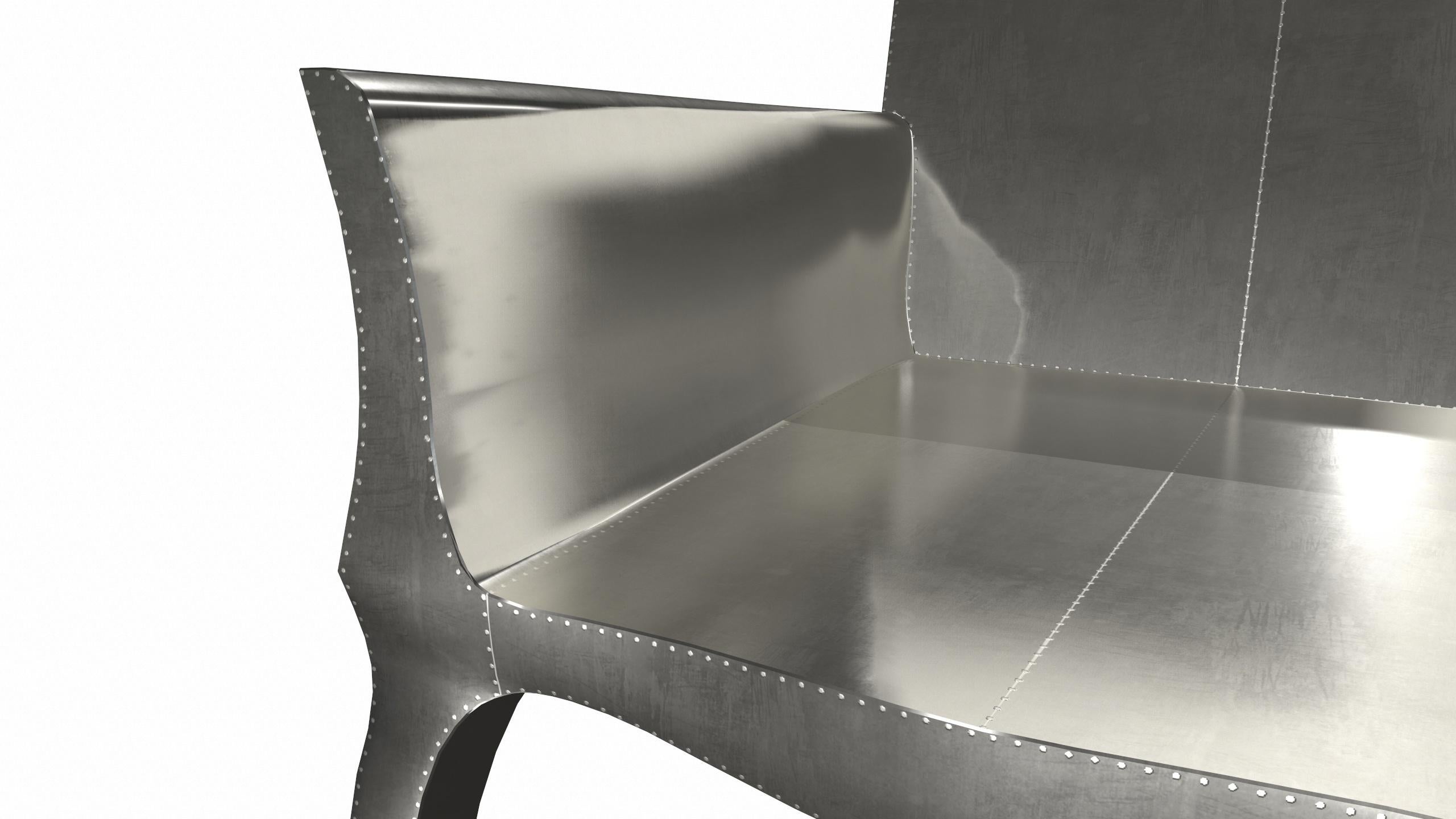 Art déco-Sessel aus glatter weißer Bronze von Paul Mathieu für S. Odegard im Angebot 3