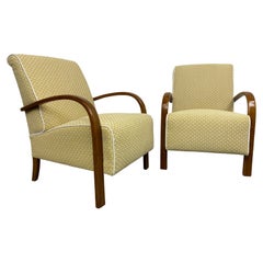 Fauteuils Art Déco Modèle H-213 par Jindřich Halabala