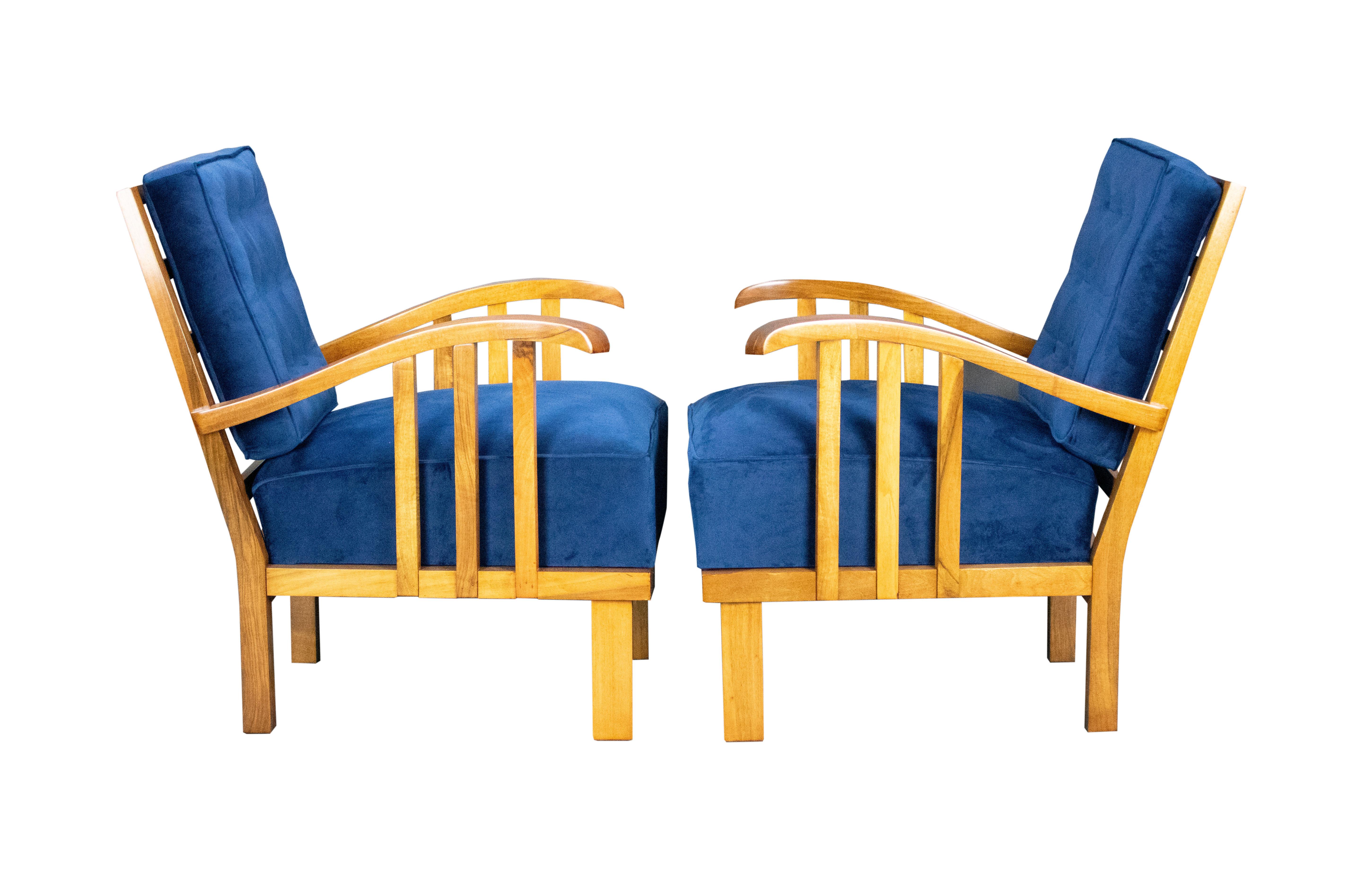 Art Deco Armchairs, Set of 2 For Sale 1