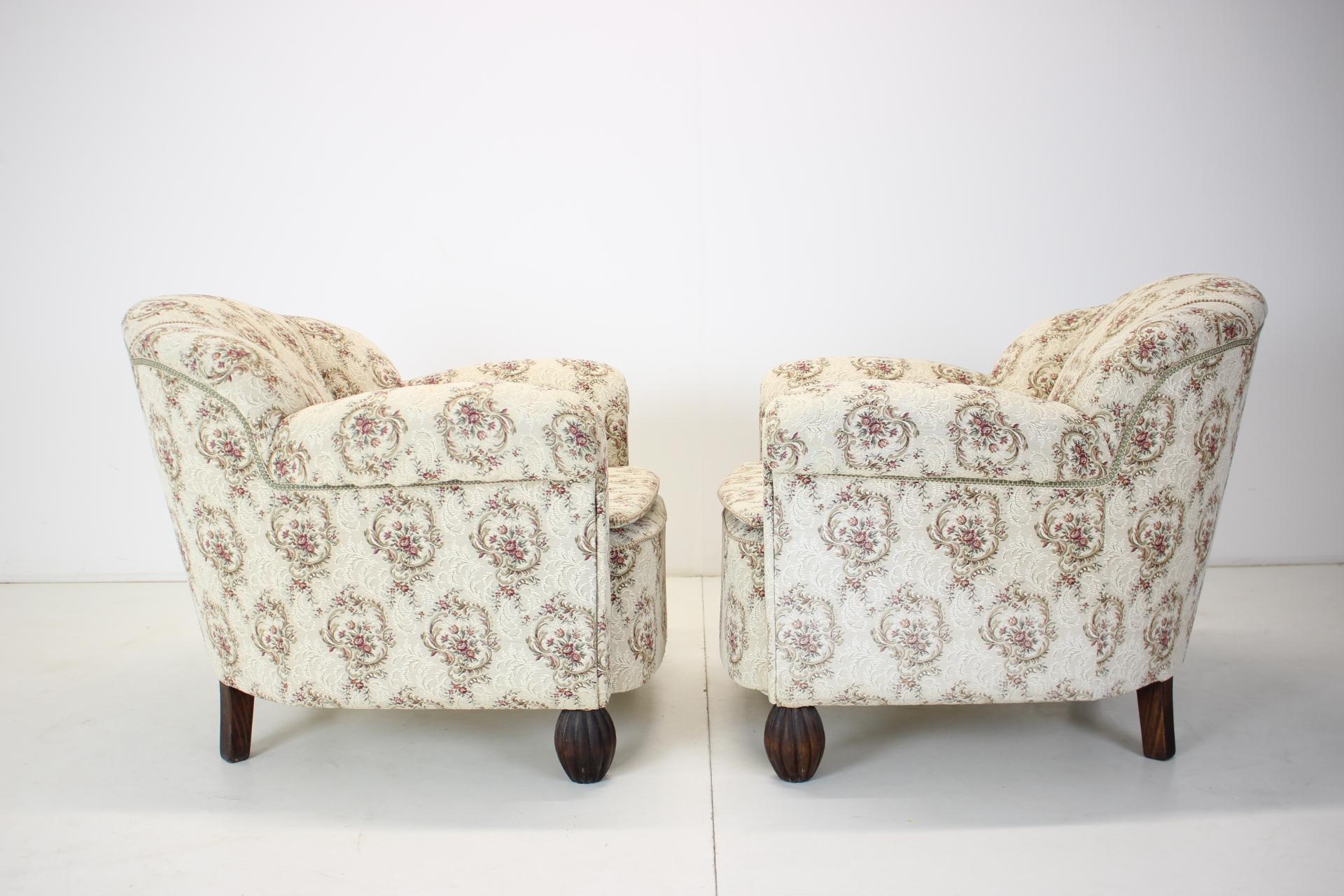 Fauteuil Art déco, années 1930, Tchécoslovaquie en vente 5