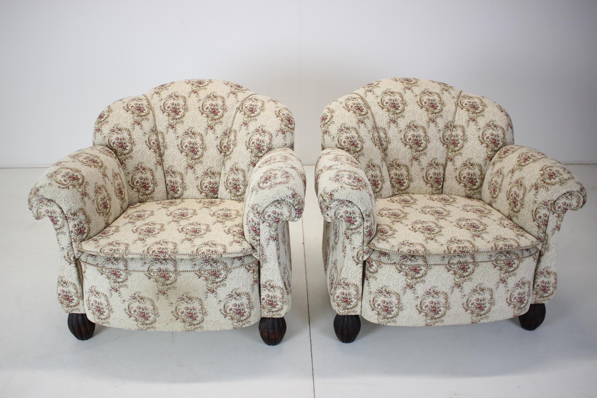 Fauteuil Art déco, années 1930, Tchécoslovaquie en vente 1