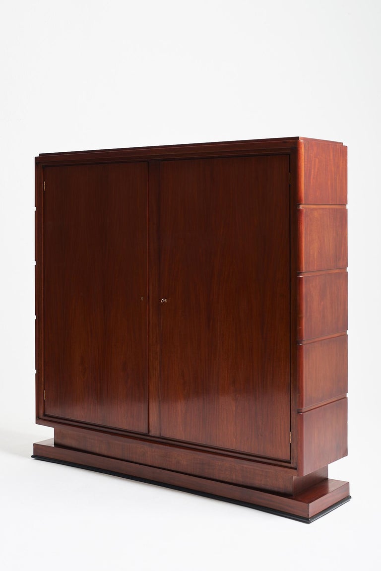 Art Deco Armoire 'or Bookcase' by Jean Rousseau and Pierre Lardin at 1stDibs armoire rousseau