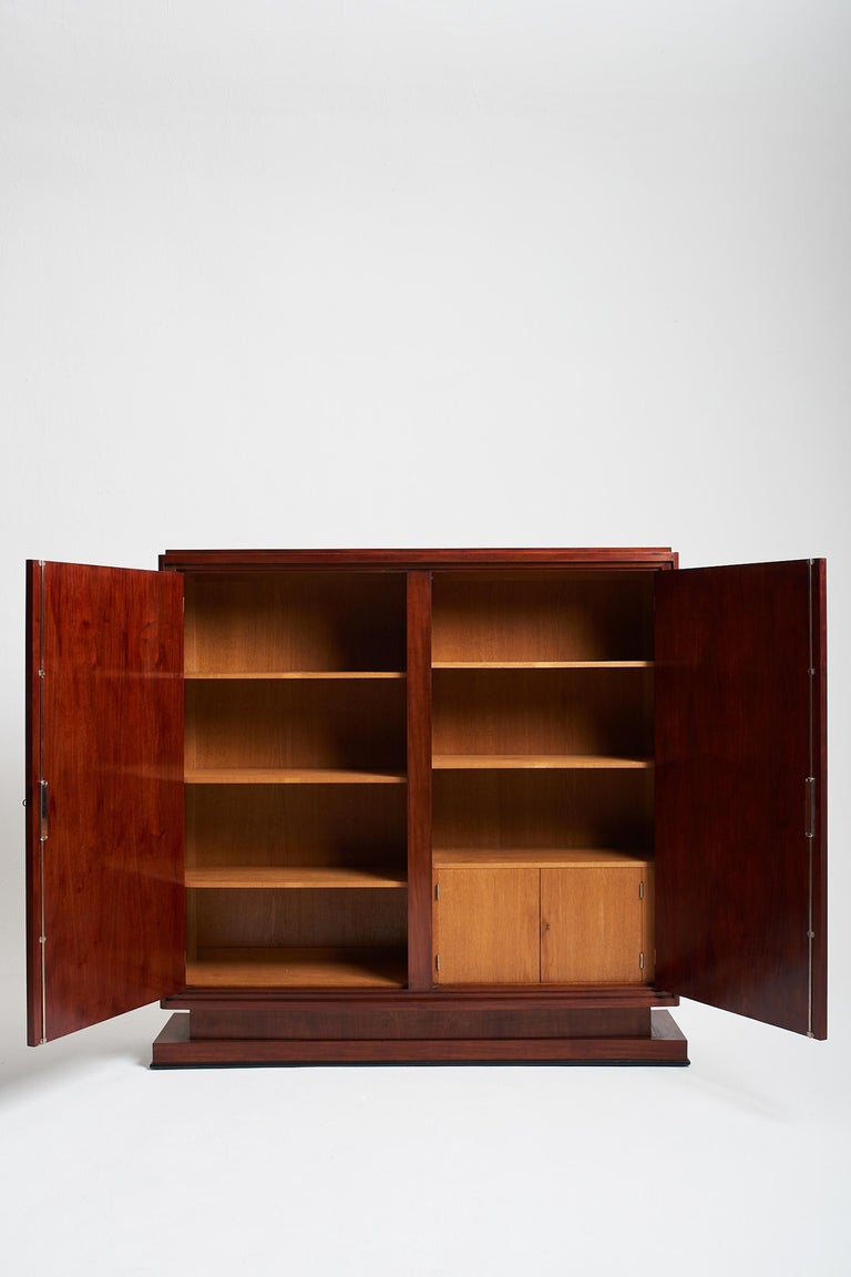 Art Deco Armoire 'or Bookcase' by Jean Rousseau and Pierre Lardin at 1stDibs armoire rousseau