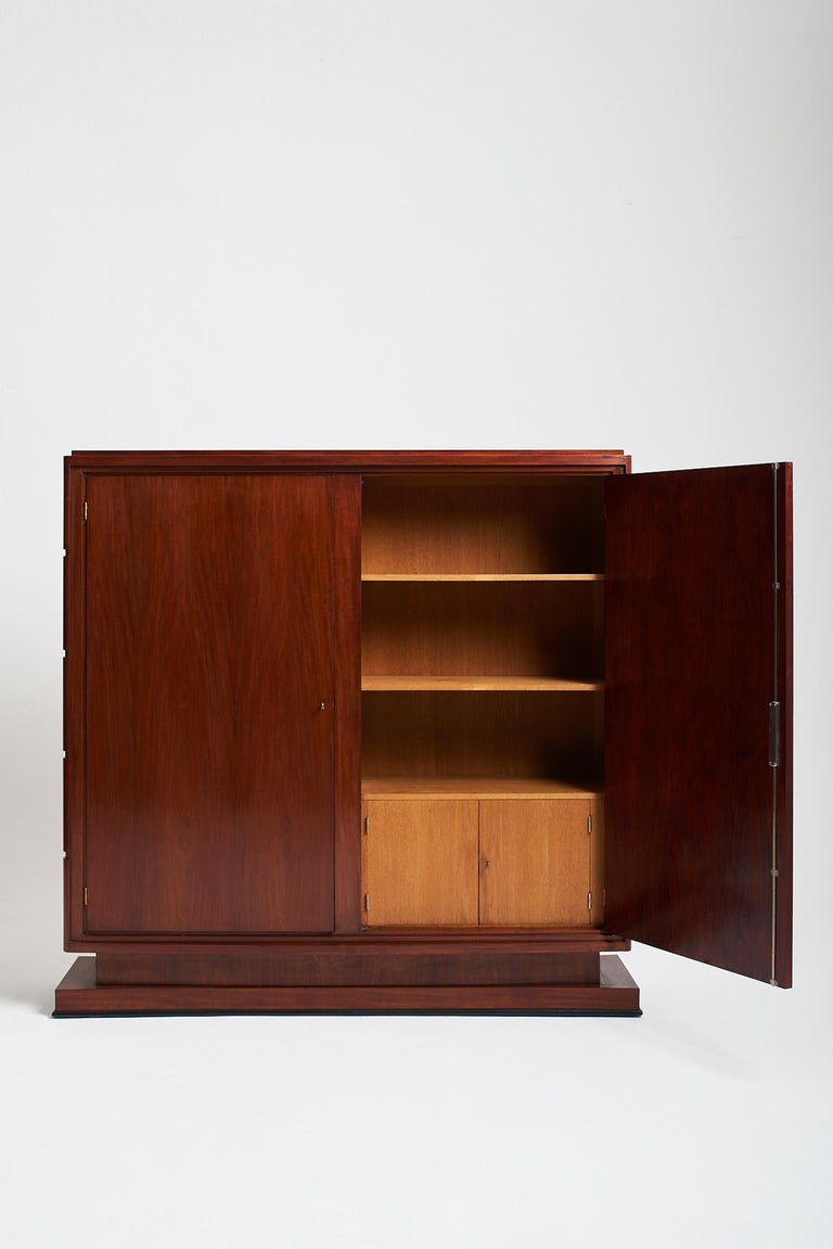 Art Deco Armoire 'or Bookcase' by Jean Rousseau and Pierre Lardin For Sale  at 1stDibs