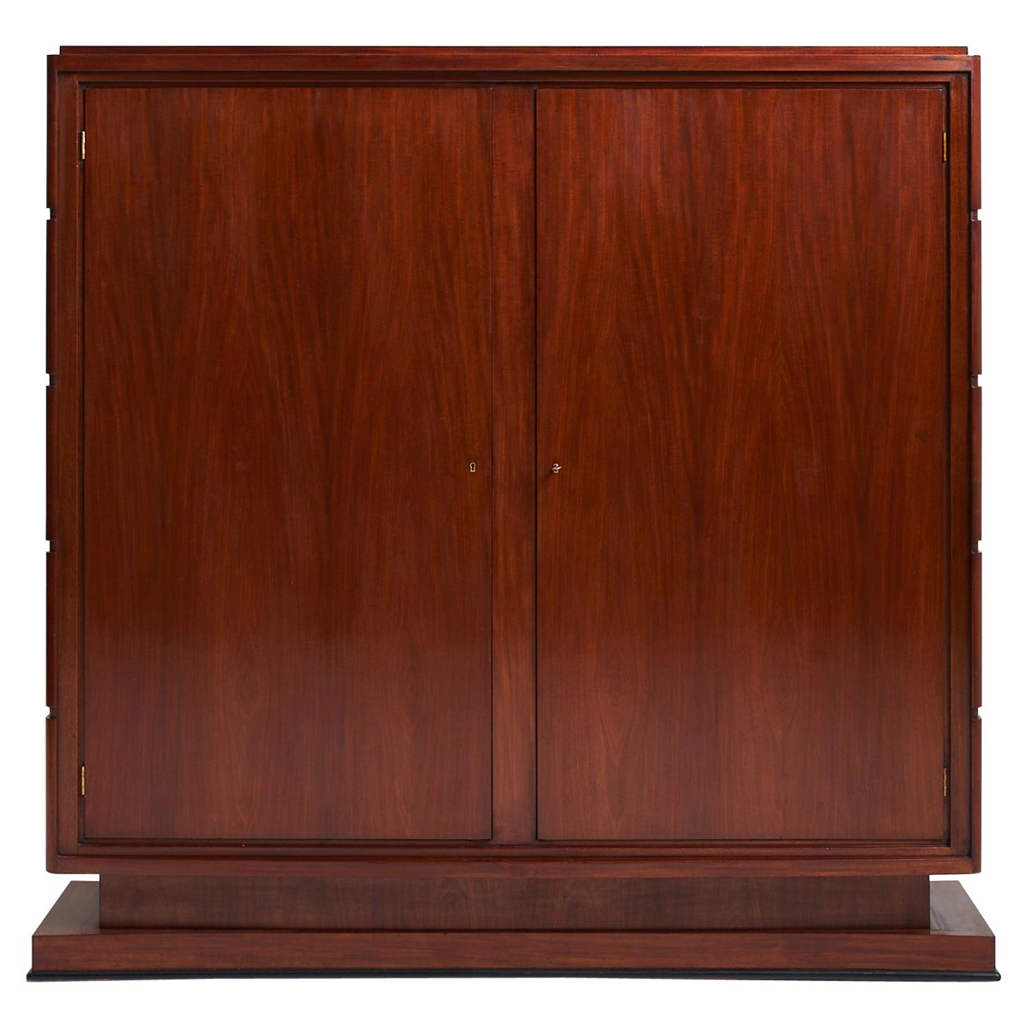 Art Deco Armoire 'or Bookcase' by Jean Rousseau & Pierre Lardin