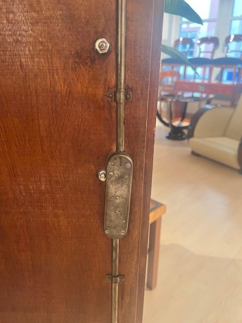 Bauhaus Armoire, Palisander Optic, Steeltube and Chrome, Germany circa 1930 For Sale 9