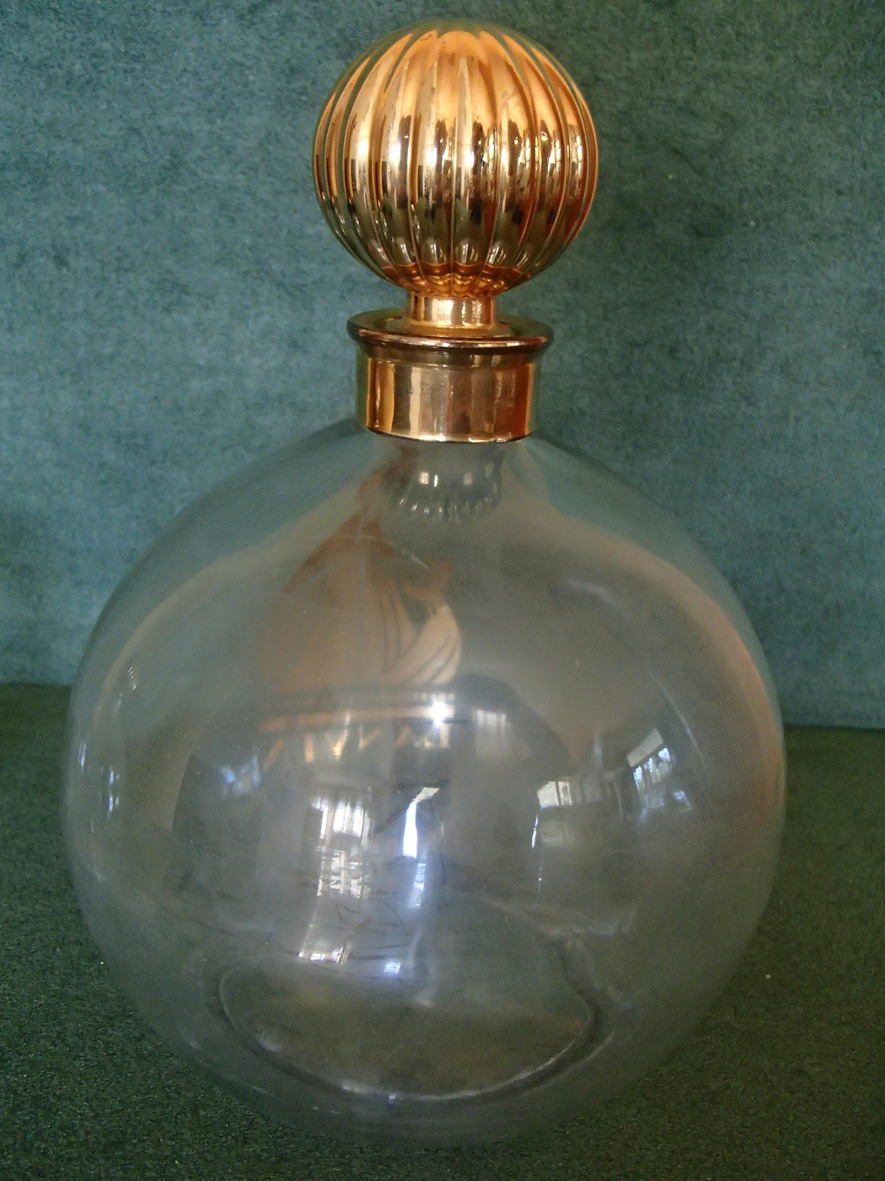 Early 20th Century Art Deco Arpege by Lanvin Empty Perfum Bottles For Sale