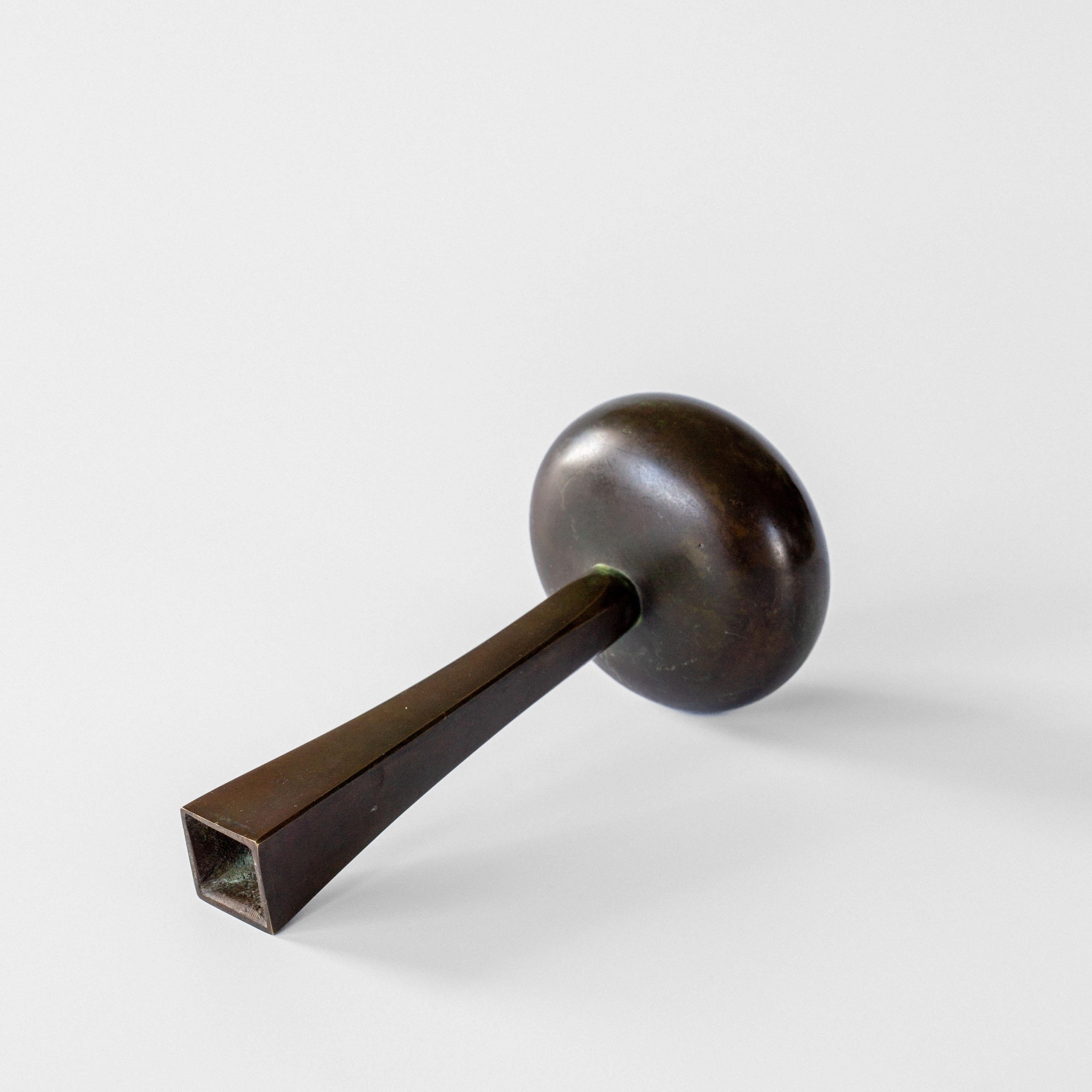 Svedese Art Deco Art Deco Bronze Vase by GAB, Guldsmedsaktiebolaget, Sweden, 1930s in vendita