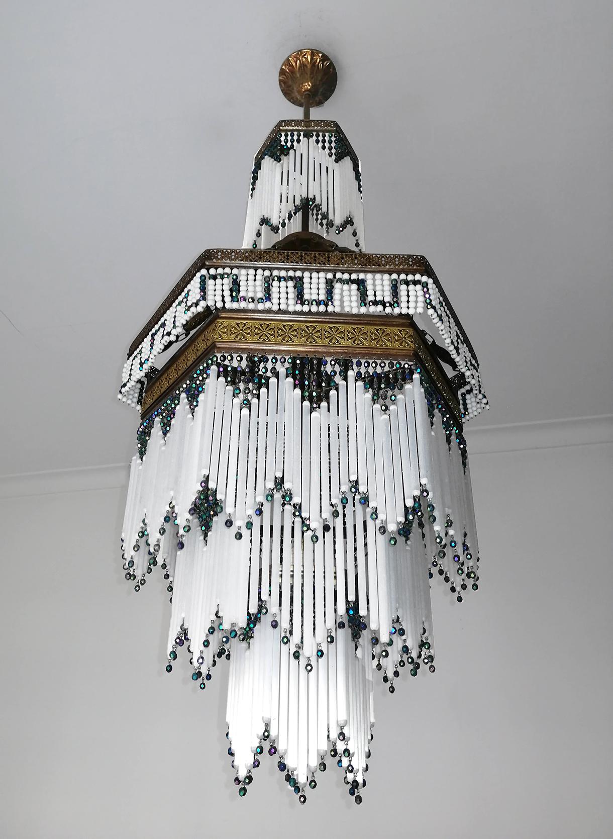 art deco chandelier