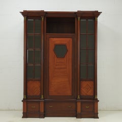 Art Deco / Art Nouveau Bookcase Display Cabinet, 1920